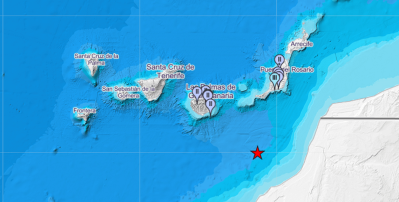 Imagen del epicentro del movimiento sísmico / IGN